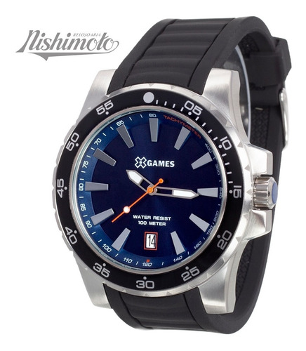 Relógio X-games Masculino Xmsp1015 D1px Azul Aço