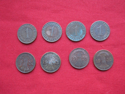 Alemania 1 Reichspfennig 1924 - 33 Valor Unidad 