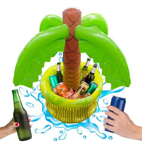 Hielera Inflable Palmera Bebidas Piscina Alberca Fiestas