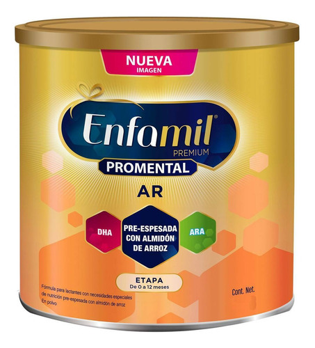 Leche de fórmula en polvo Mead Johnson Enfamil Pro Select A.R en lata de 609g - 0 meses 1 años