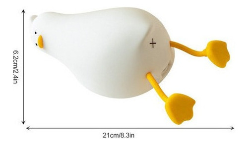Lámpara Led Nocturna Con Sensor De Tacto Usb Flip Pato Clap