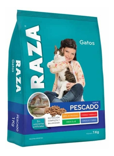 Raza Gato Adulto Pescado 10kg. Envíos A Todo El País