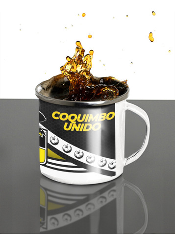 Taza Lechero Enlozado Coquimbo Unido Fútbol Club Chileno