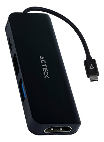 Hub Acteck Gate 4p Dh645 Multipuerto 4 En 1 Usb-c Hdmi 4k