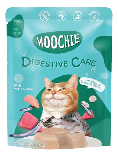 Sachet Moochie Gato Digestive Care 70gr (pack 12)