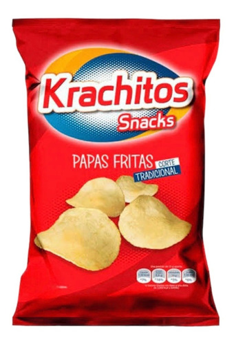 Oferta! Papas Fritas Krachitos Corte Tradicional 480g Snack