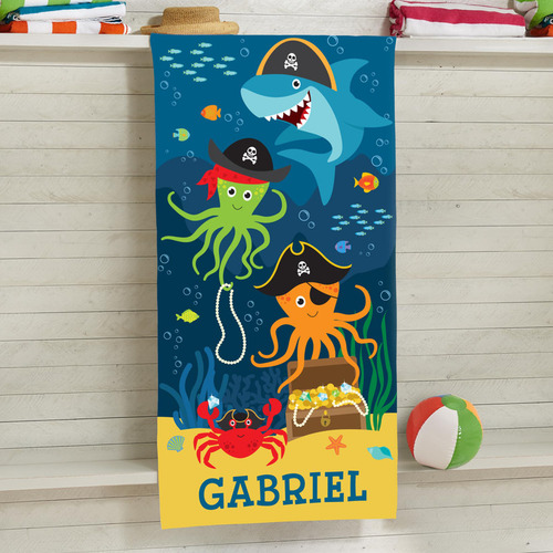 Toalla De Playa Inspirada En El Océano Pirata De Samuel's Ad