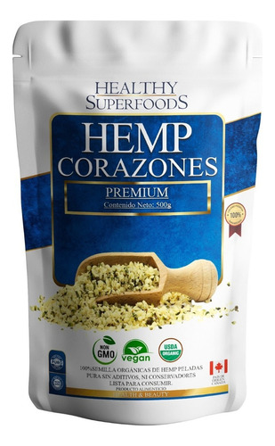 Hemp Corazones Organicos 500g