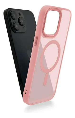 Funda Case Protección Con Magsafe Para Iphone 11/12/13/14/15 Rosa Iphone 15 Pro Lisa