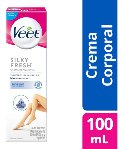 Veet - Crema Depilatoria Corporal Piel Sensible X 100 Ml