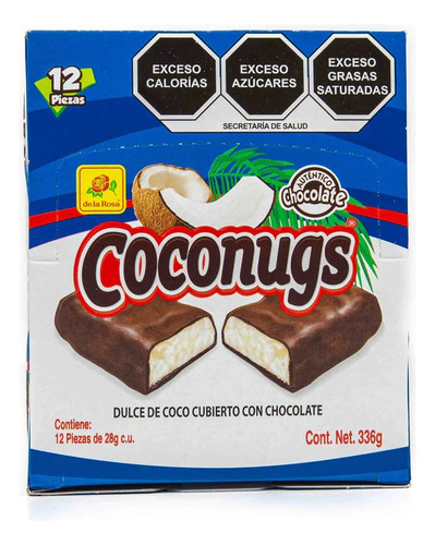 Coconugs De La Rosa 12 Piezas