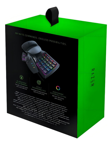 Keypad Gamer Razer Tartarus V2 Rbg Semi-mecánico Negro Inglés Us