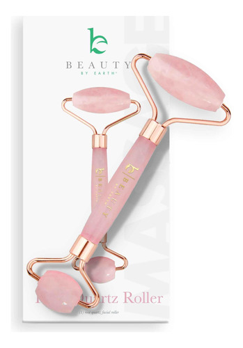 Face Roller Beauty De Earth Rose Quartz, Regalo De Relajació