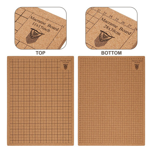 Tabla De Macramé Con Alfileres, Macram Portátil De Doble Car