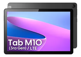 Tablet Lenovo M10 3ra 4g Lte Chip 64gb 4gb Ram + Cover Color Negro
