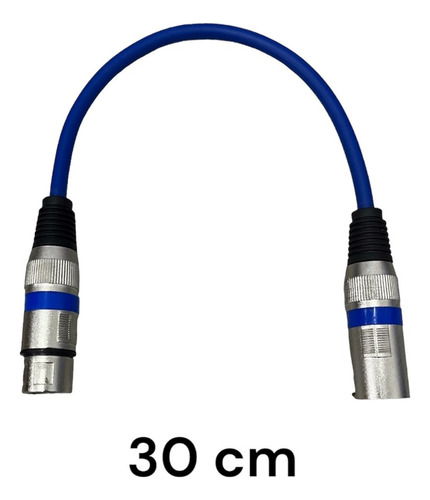 Cable Xlr O Canon Micrófono Mezcladora Dj Macho-hembra 30cm