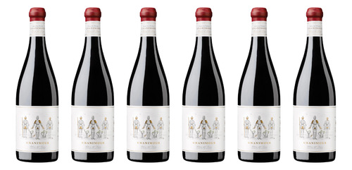 Vino Tinto Tempranillo Unanimous 750ml Tres Piedras Pack X6
