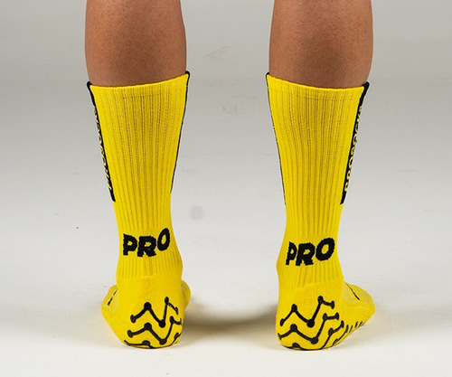 Meia De Futebol Pro Socks Ultragrip Amarelo