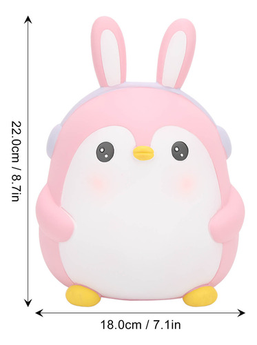 Moeda Rosa De Grande Capacidade Em Forma De Desenho Animado