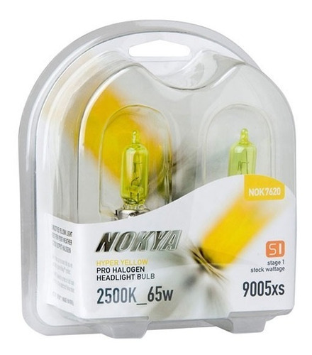 Lamparas Nokya Hyper Yellow  H7   2500k