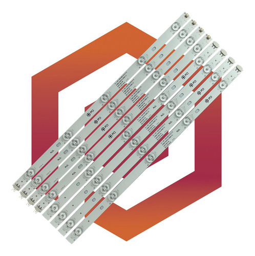 Kit 8 Barras Led Compatível Com PH42B51DSGWA PH42B51 Televisão 42 Polegadas Pci Eletroparts