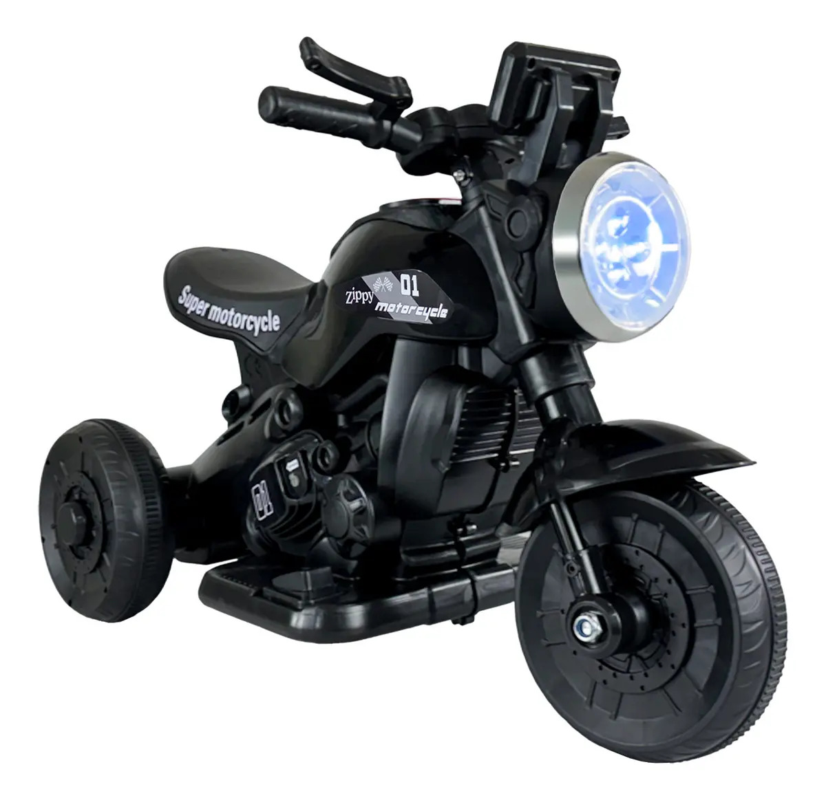 Moto Elétrica Infantil Mini First Custom 6V Zippy Toys - Preto