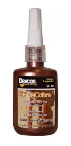 Soldadura En Frio Para Cobre 10ml Solda Cobre Sc-10 Devcon