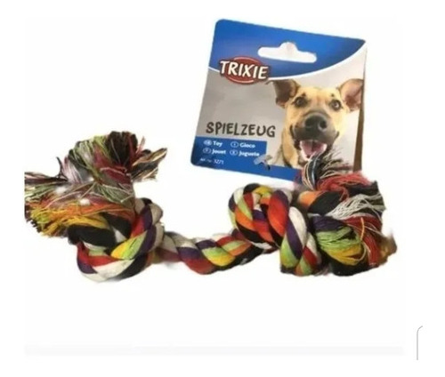 Juguete Perro Soga De Algodón Multicolor 20 Cm  La Mejor 