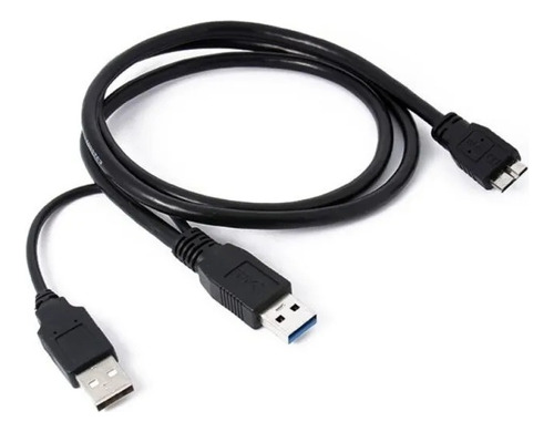 Cable Usb Y - Compatible Con Wii U Y Pc De Baja Corriente
