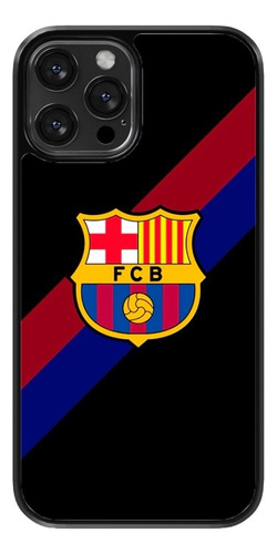 Funda Para Celular Barcelon Futbol Fondo Negro Franja Eg