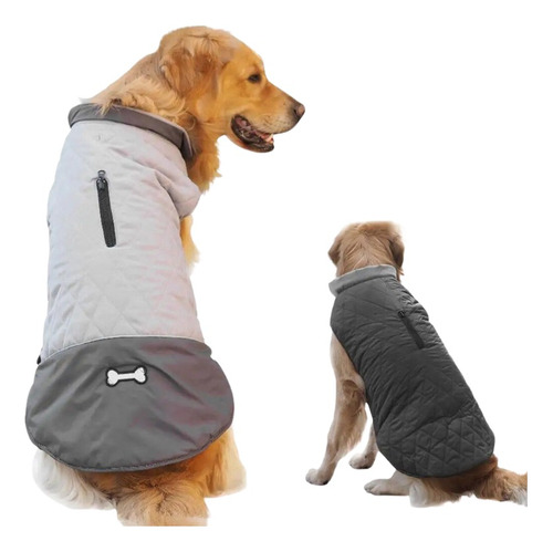 Marben Pets® Chaqueta Reversible Impermeable Gris Médium