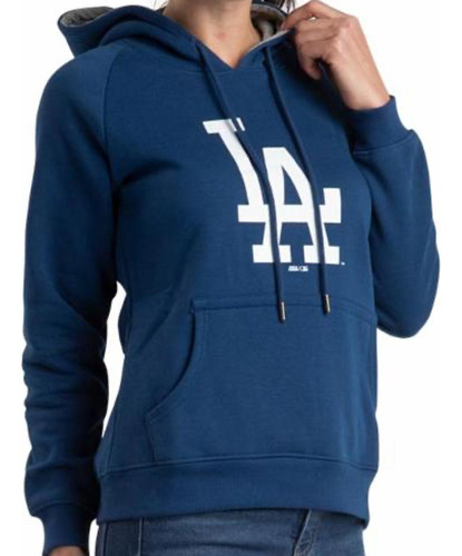 Sudadera Mlb Dodgers Con Capucha 8blu Azul Para Mujer