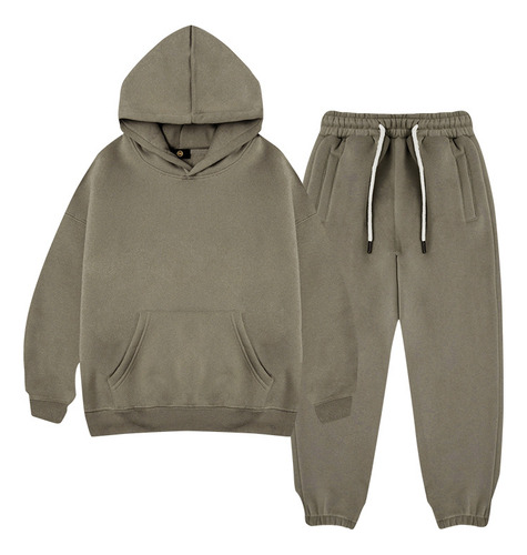 Conjunto De Pantalones Y Sudadera Con Capucha Para Niños De