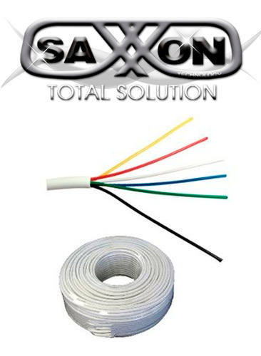 Saxxon  Owac6305jf- Cable De Alarma De 6 Conductores/ Cca/ C