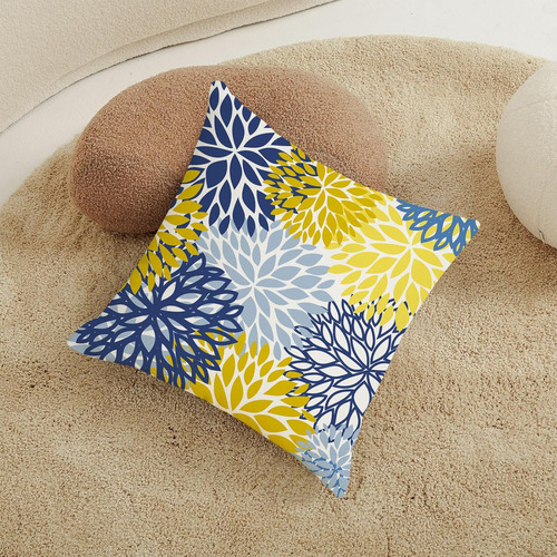 Juego De 2 Fundas De Almohada De Flores De Dalia De Pri...