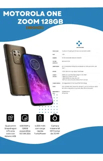 Motorola One Zoom 128 Gb Bronze 4 Gb Ram
