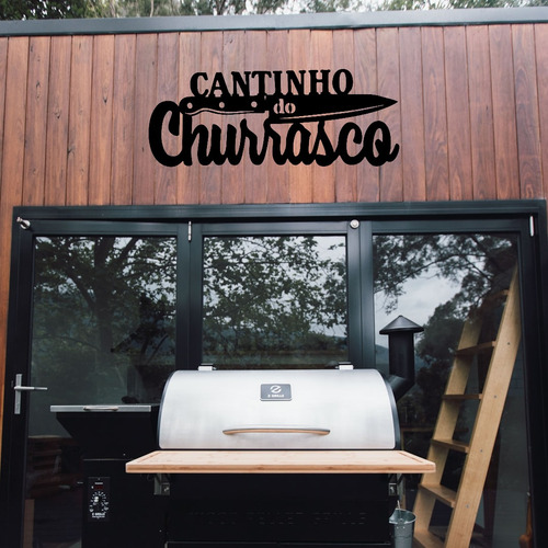 Quadro Cantinho Do Churrasco Área Gourmet Tábua De Carne