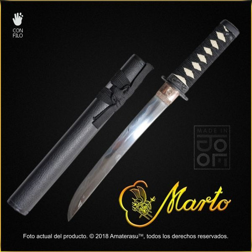Imagen 1 de 10 de Tanto Cuchillo Daga Katana Espada Sable Samurai Marto Toledo