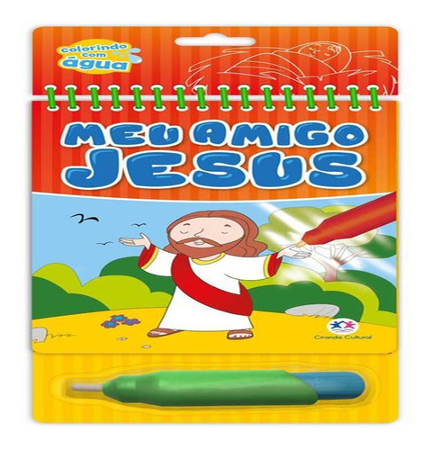 Livro Aquabook Meu Amigo Jesus - Colorindo Com Água