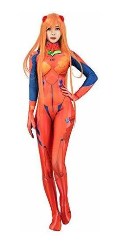 C Zofek Para Mujer Asuka Langley Cosplay Traje De Traje...