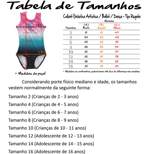 Kit 17pç Collant Ginástica Artística Personalizado Com Saia