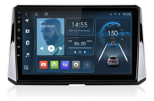 Isudar Estéreo 1+16g Para Toyota Corolla 2018-2019 Gps Wifi