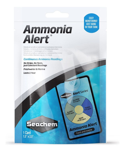 Seachem Ammonia Alert -test De Amoníaco Constante