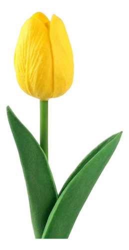 Kit Com 5 Hastes Vara De Tulipa Toque Real Artificial