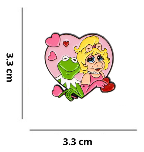 Pin De Peggy Y La Rana René Los Muppets Coral Claro Peggy Y La Rana René
