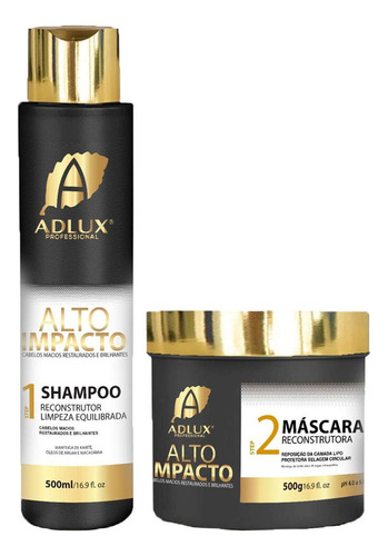 Kit Alto Impacto Adlux 2 Passos Terapia Avançada 1000 Ml