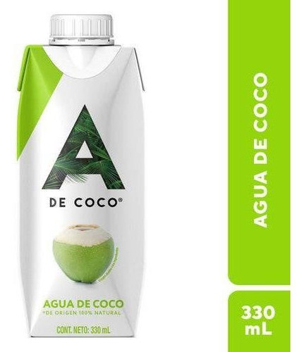 Agua De Coco A De Coco Minibrick 330 Ml