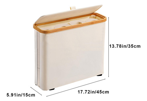 Cesta Transparente Para Guardar Rollos De Papel Higiénico Q,