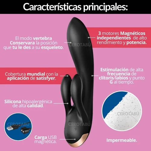 Satisfyer New Double Flex Vibrador Luxury App Mundial