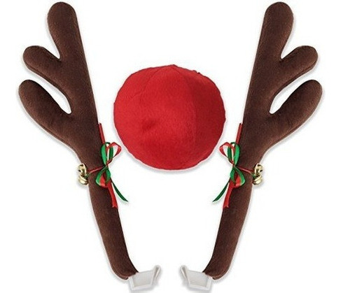 Oxgord Car Reindeer Antlers Y Nose Window Rooftop Y Front Gr